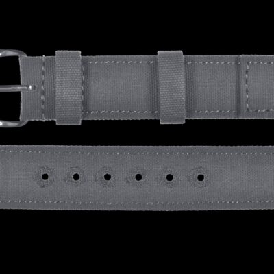 2 Piece Retro Pattern 18mm Canvas Militair Horloge Strap in Admiralty Grey – The Ideal Strap for Older Militair Horlogees – Authentiek Militair Design