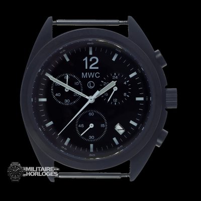 MWC Mechanical/Quartz Hybrid NATO Pattern Militair Pilots Chronograph – Zwart