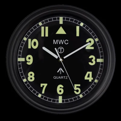 MWC Retro G10 Pattern Militair Wall Clock with Silent Quartz Movement