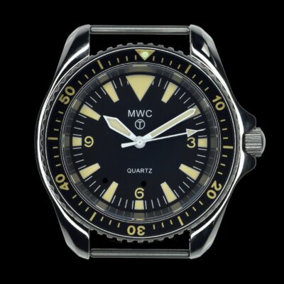MWC 1985 Pattern militaire duikhorloge Horloge with Chromed Case and – NATO strap