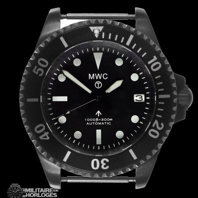MWC 24 Jewel 1982 Pattern 300m Automatisch militaire duikhorloge – Zwart