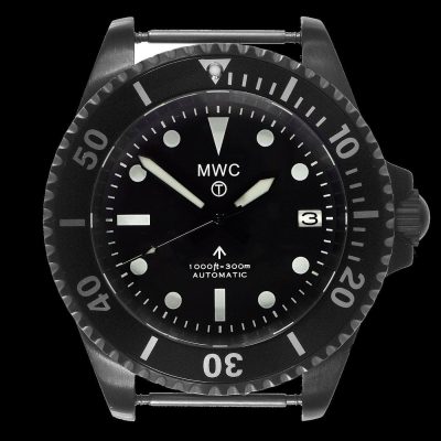 MWC 24 Jewel 1982 Pattern 300m Automatisch militaire duikhorloge – Zwart