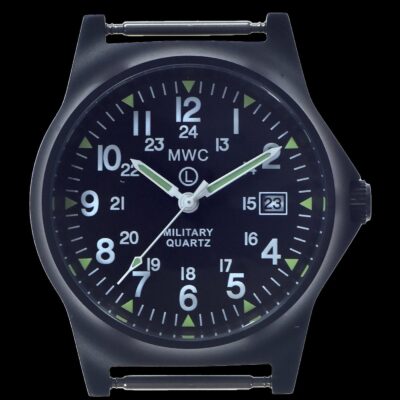 MWC G10LM 12/24 Cover Non Reflective Black PVD Militair Horloge – Authentiek Militair Design