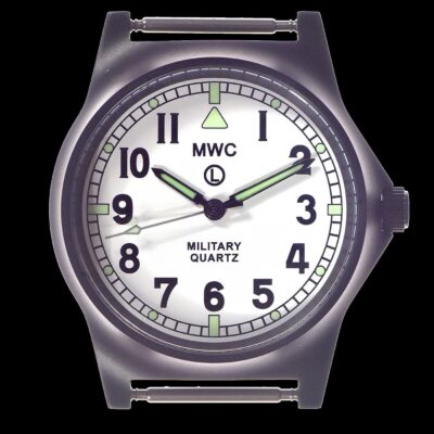 MWC G10 LM zonder datum roestvrij staal Militair Horloge with White – Grijs