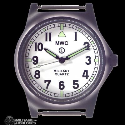 MWC G10 LM zonder datum roestvrij staal Militair Horloge with White – Grijs