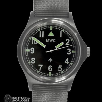 MWC 100m G10 waterbestendig General Service Horloge, Sweep Second – Zwart