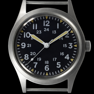 GG-W-113 U.S 1960s Pattern Handwound Militair Horloge with Plexiglass Crystal and Mechanical Movement – Authentiek Militair Design