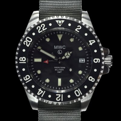 MWC roestvrij staal GMT (Dual Time Zone) Militair Horloge with – NATO strap