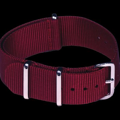 22mm Dark Red NATO Militair Horloge Strap – Authentiek Milit