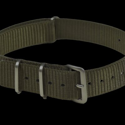 18mm NATO Militair Horloge Strap in 1970s Pattern Amerikaans Militair Olive/Khaki Material – Authentiek Militair Design