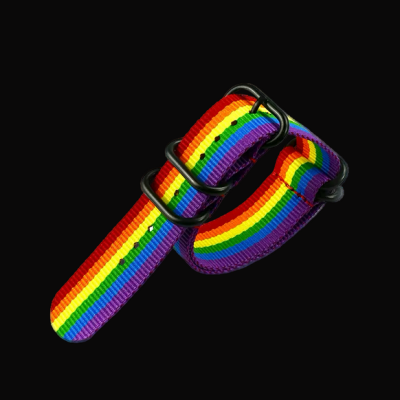 20mm LGBT Rainbow Zulu NATO Militair Horloge Strap in Ballis