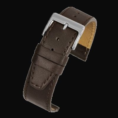 18mm High Quality Brown Calf Leather Horloge Strap with Soft