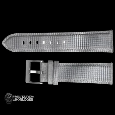 20mm Light Grey Sailcloth CORDURA® Horlogestrap