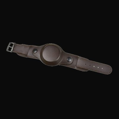 20mm Brown 1950s Pattern Leather Militair Horloge Strap with