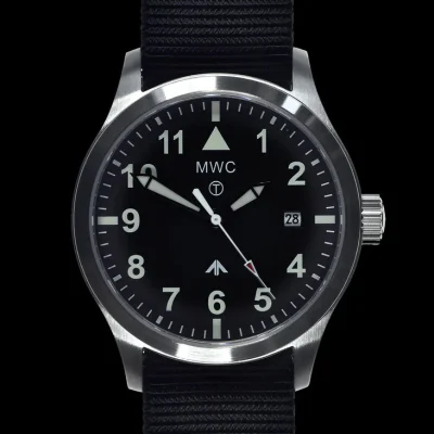 MWC MKIII (100m) 1950's / 60's patroon automatisch militair horloge in roestvrij staal met saffierglas