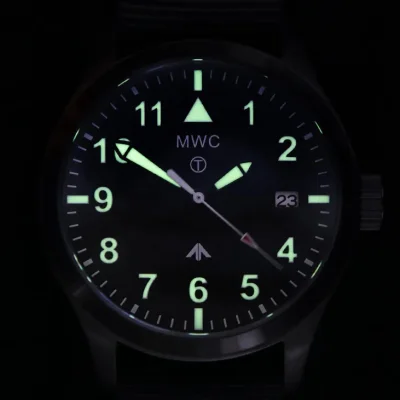 MWC Classic 40mm Covert Black PVD stalen pilotenhorloge met 24 juwelen automatisch uurwerk en 100m waterbestendigheid