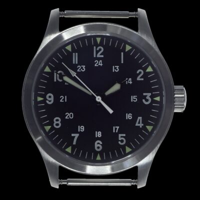 MWC Mk III Stainless Steel 1950’s Pattern 100m Water Resistant Automatic Militair Horloge with Sapphire Crystal (12/24 Hour Dial Variant) – Authentiek Militair Design