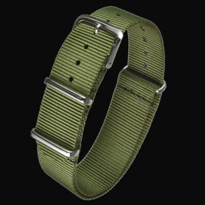 22mm Olive NATO Militair Horloge Strap