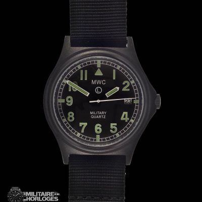 MWC G10 100m PVD Stealth Militair Horloge with Fixed Strap Bars, 10 – NATO strap