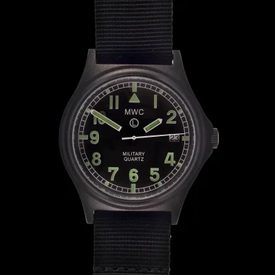 MWC G10 100m PVD Stealth Military Watch with Fixed Strap Bars