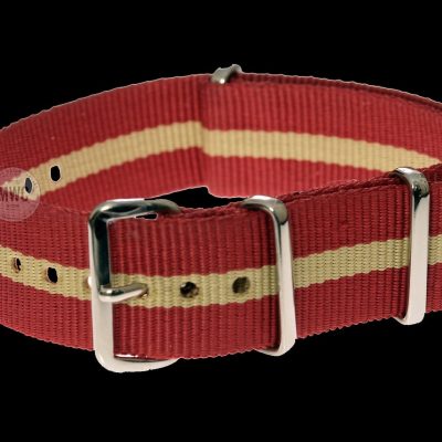 20mm Red and Sand NATO Militair Horloge Strap – Authentiek M