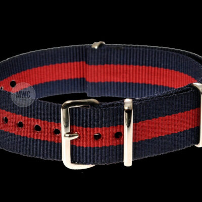 20mm Red and Navy NATO Militair Horloge Strap