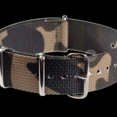 20mm Woodland Camouflage NATO Militair Horloge Strap