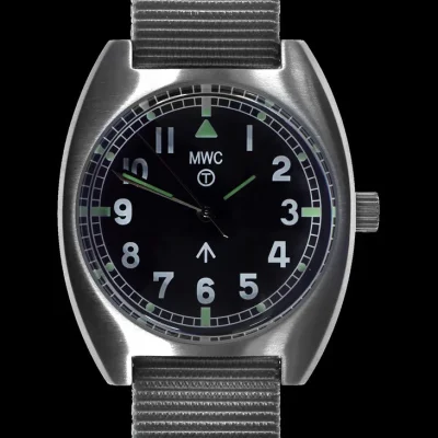 MWC W10 1970’s Patroon 24 Jewel Automatisch Militair Horloge met 100m Waterbestendigheid (Non Date Versie)