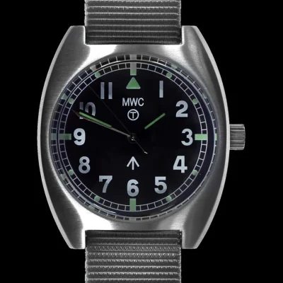 MWC W10 1970's Patroon 24 Jewel Automatisch Militair Horloge met 100m Waterbestendigheid (Non Date Versie)