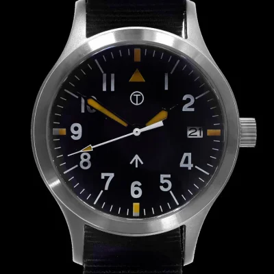 MWC Mk III Roestvrij Staal 1950’s Patroon 100m Waterbestendig Automatisch Militair Horloge met Retro Wijzerplaat en Saffier Kristal