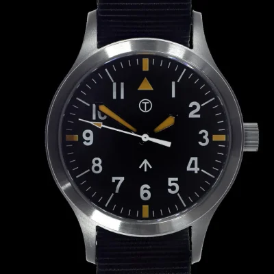 MWC Mk III Roestvrij Staal 1950’s Patroon 100m Waterbestendig Automatisch Militair Horloge met Retro Wijzerplaat en Saffier Kristal