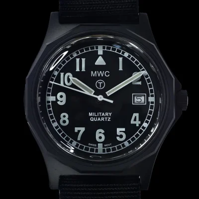 Military Watch Company G10 “Oak” in 316L Roestvrij Staal met Militaire Matzwarte PVD Coating