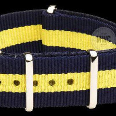 22mm Blue and Yellow NATO Militair Horloge Strap – Authentie