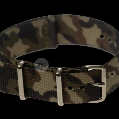 20mm “Mediterranean / Desert” Camo NATO Militair Horloge Strap – Authentiek Militair Design