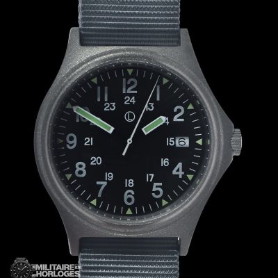 G10 100m waterbestendig Militair Horloge with 12/24 hour dial in – Stalen armband