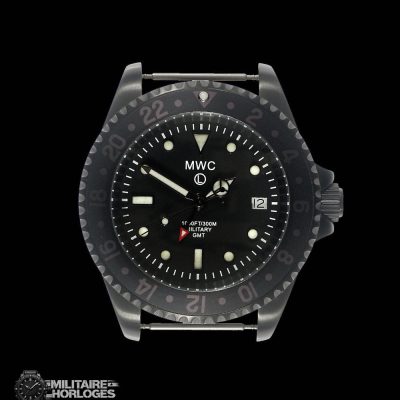 MWC GMT (Dual Time Zone) PVD Militair Horloge on Matching Steel