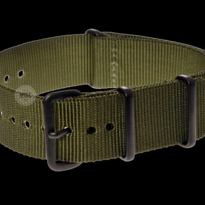 20mm Olive NATO Militair Horloge Strap with Covert Non Refle