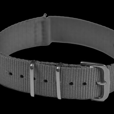 18mm Dark Grey NATO Militair Horloge Strap in Ballistic Nylon with Stainless Steel Fasteners – Authentiek Militair Design