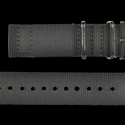 2 Piece 22mm Grey NATO Militair Horloge Strap in Ballistic Nylon with Stainless Steel Fasteners – Authentiek Militair Design