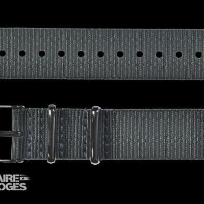 2 Piece 18mm Grey NATO Militair Horloge Strap in Ballistic Nylon with – Grijs