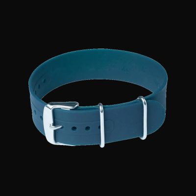 20mm Navy Blue Silicone/Rubber NATO Militair Horloge Strap –