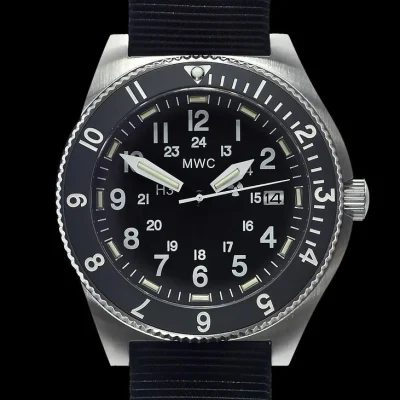 MWC 300m Waterbestendig Roestvrijstalen Tritium GTLS Navigator Horloge (Automatisch)