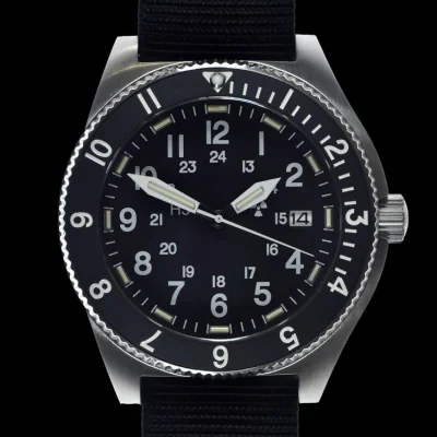 MWC 300m Waterbestendig Roestvrijstalen Tritium GTLS Navigator Horloge (Automatisch)