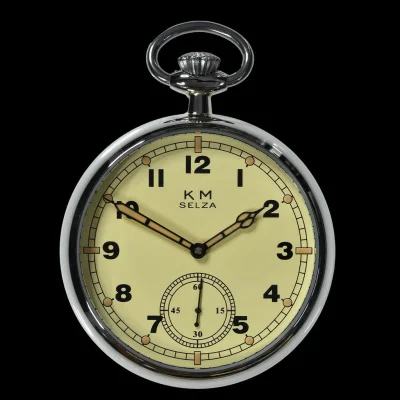 Selza WWII-patroon Duitse marine (Kriegsmarine) 17-juwelen handopwindbaar militair zakhorloge