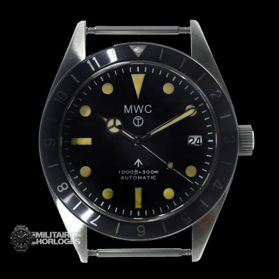 MWC Classic 1960s Pattern Dual Time Zone Automatisch Divers Horloge – Wit