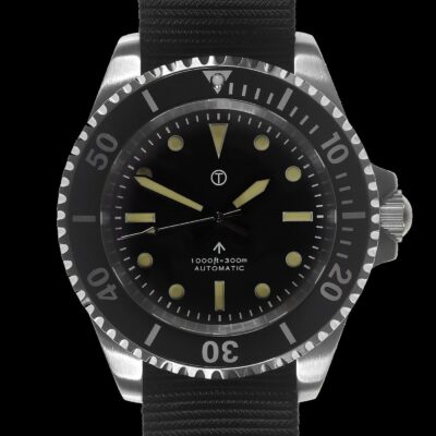 MWC 24 Jewel 1982 Pattern 300m Automatic Militair Divers Horloge with Sapphire Crystal on a NATO Webbing Strap – Authentiek Militair Design