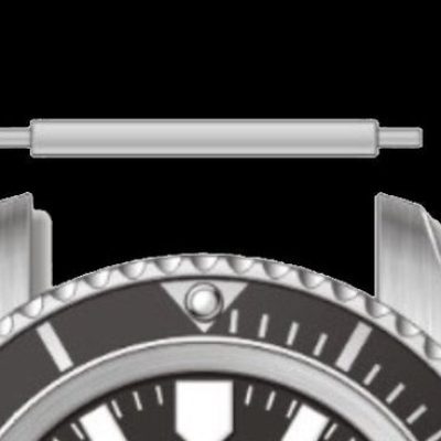 Pair of Horloge Pins Designed to Create the Appearance of a