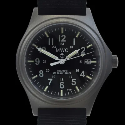 Titanium G10 militair horloge met 300m waterbestendigheid, saffierglas, 10 jaar batterijduur en GTLS Tritium-verlichting