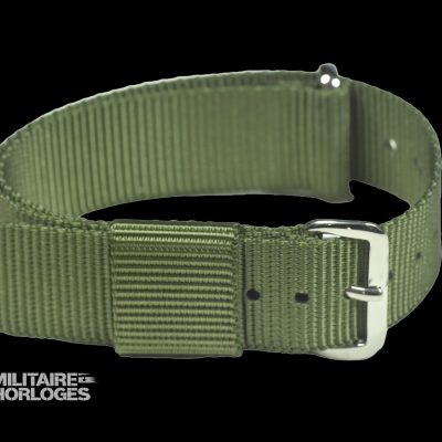 18mm Amerikaans Pattern Olive Green Militair Horloge Strap