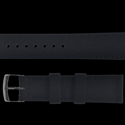 2 Piece Retro Pattern 18mm Canvas Militair Horloge Strap in